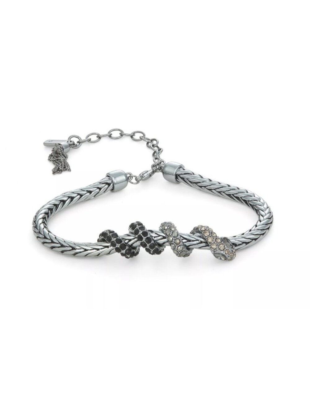 Simply Vera Vera Wang Jet Black Snake Bracelet Gothic Witchy 7.5"